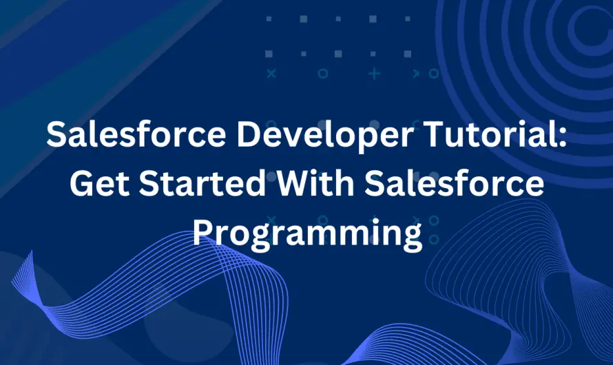 Salesforce Developer Tutorial: Get Started With Salesforce Programming